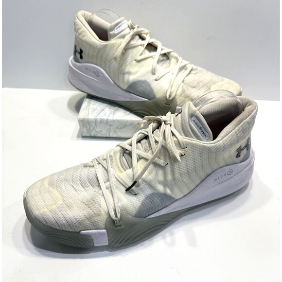 Under Armour Anatomix Spawn 2 Shoes Mens Size 15 Basketball Athletic Off White main image 11